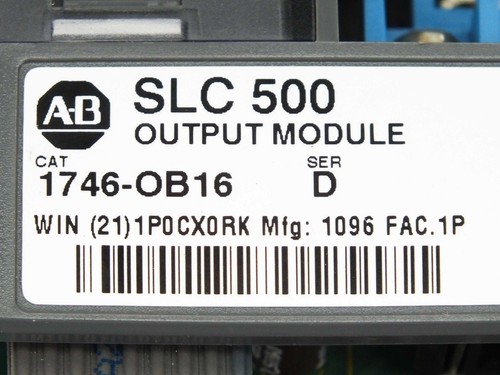 Allen Bradley 1746-OB16 Ser D SLC 500 Output Voltage Module 10-50 Volts DC - Picture 3 of 6