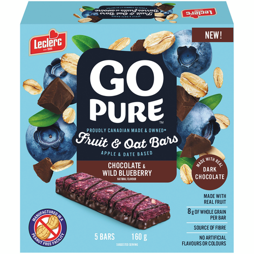 10 Chocolate & WIld Blueberry Go Pure Snack Bars FREE SHIP 48 STATES - Picture 5 of 5