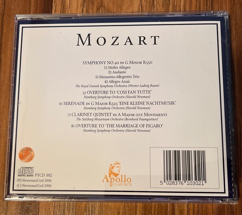 Mozart CD Apollo Classics B3 - Picture 2 of 7