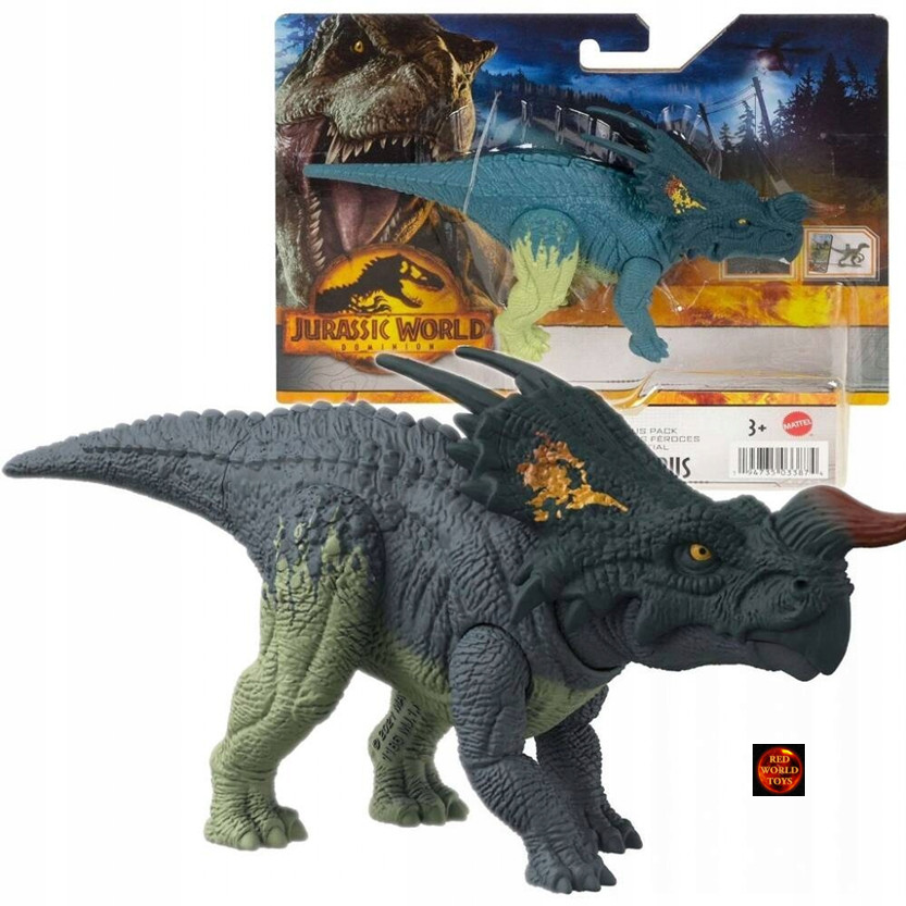 Jurassic World Ferocious Pack Einiosaurus Dinosaur Action Figure Toy 18cm New