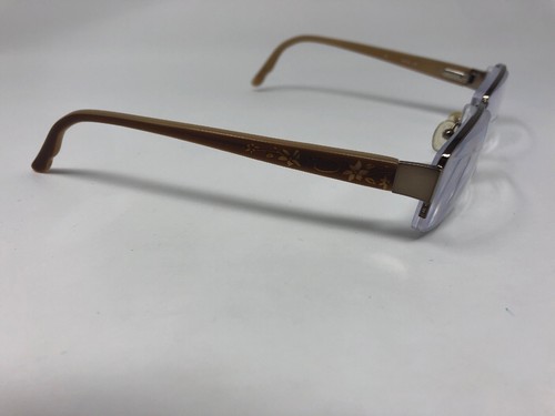 OSCAR DE LA RENTA Eyeglasses Frame OCL706 235 Half Rimless 53-18-135 Brown R981 - Picture 4 of 9