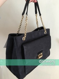 NWT-Kate-Spade-Annaleigh-Lafayette-Avenue-Suede-BLACK-Handbag-WKRU3952-399
