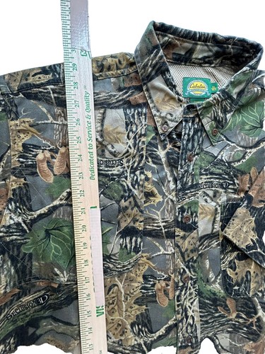 Cabelas Hunting Shirt Mens XL Camouflage Short Sleeve Regular Heavy Vented - Picture 6 of 13