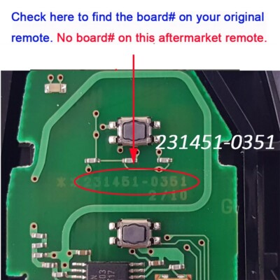 Smart Hybrid Yewong Smart Remote Replacement Proximity Key Fob For Toyota Camry 2018 2019 2020 2021 2022 HYQ14FBC 89904-06220 231451-0351 Board 314.3MHz 4 Buttons Toyota Camry Key Fob Cover - Foto 13
