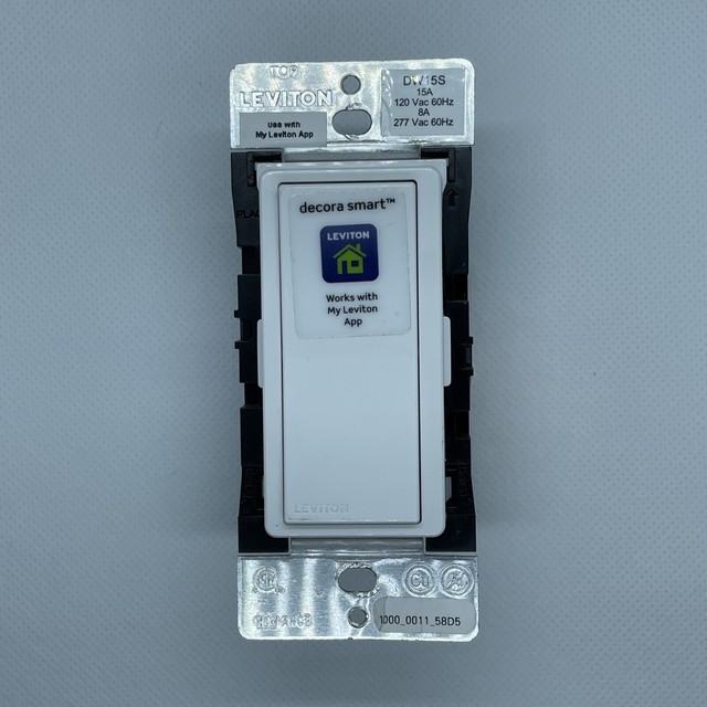 Leviton DW15S1BZ Decora Smart WiFi 15A Universal Led/Incandescent