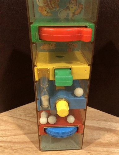 Fisher Price Tumble Tower Vintage 1971 Marble Maze With Sand Timer - Picture 2 of 24