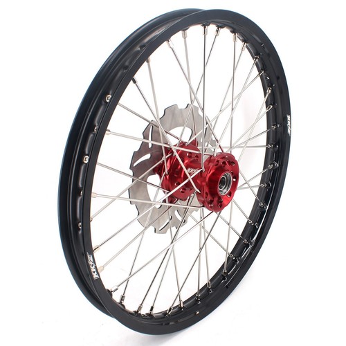 KKE 21/18 Red CNC Wheels Fit HONDA CR125R CR250R CRF250R 2002-2012 CRF450R 2004 - Picture 11 of 15