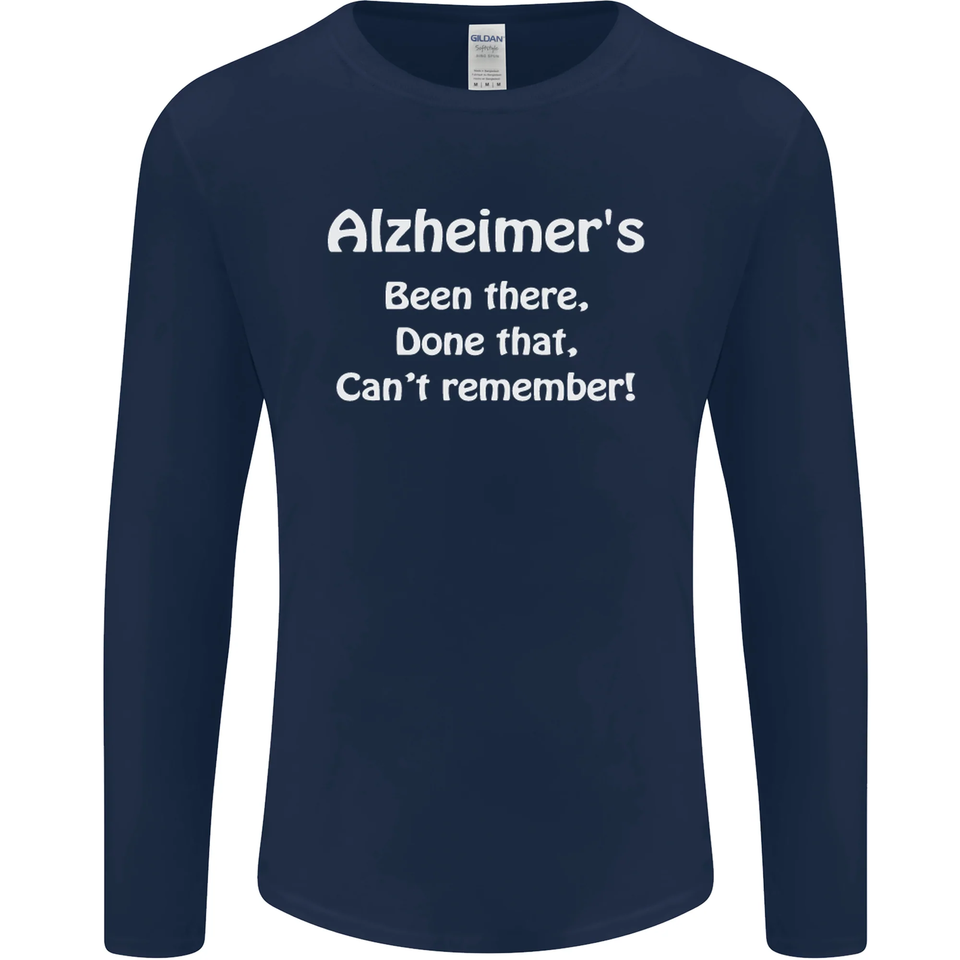 T-shirt Humoristique Alzheimers Been There Pour Homme - 100% Coton, Coupe Confortable