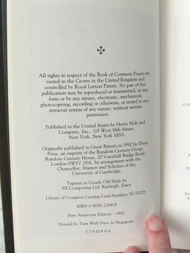 The Book of Common Prayer Henry Holt & Company First Ed. Illustrated John McCrae - Picture 4 of 12