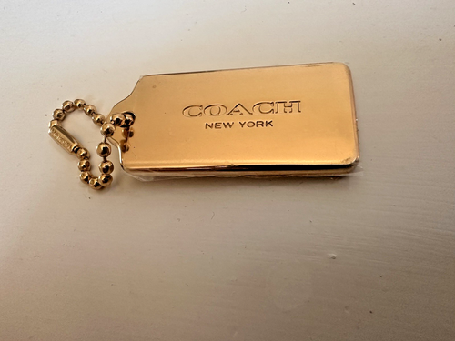 2,25" GROSSER COACH NEW YORK DICKER GOLD KETTE SCHLÜSSELANHÄNGER TASCHENANHÄNGER SCHLÜSSELANHÄNGER - Bild 2 von 3
