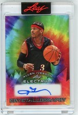2024 LEAF ELECTRUM BASKETBALL Philadelphia 76ers Auto #5/9 Allen Iverson