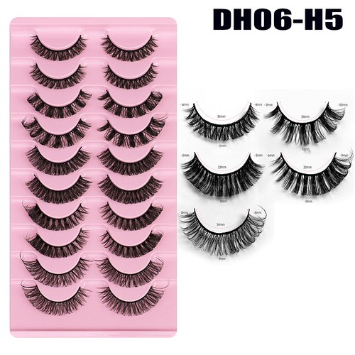 10Pair 11Style 3D Mink Natural Thick False Eyelashes Eye Lashes Makeup Extension - Picture 22 of 22