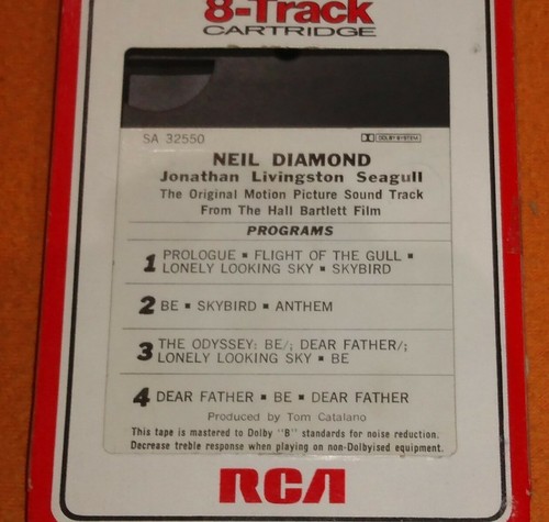 Neil Diamond Jonathan Livingston Seagull Soundtrack Album 8 Track Cartridge - Picture 4 of 5