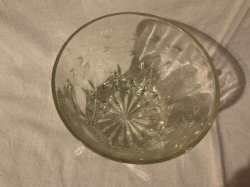 Princess House Lead Crystal ICE BUCKET, 5.5" Tall ~ Etched Flowers - Picture 2 of 4