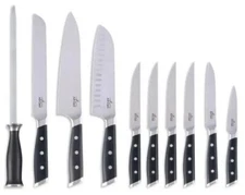 ALL-CLAD Kitchen Knives, FORGED GERMAN Stainless Steel, TRIPLE-RIVET Handle, NEW