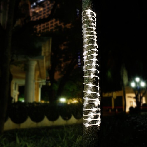 42.6FT Waterproof Solar Rope String Light 100LED Waterproof Outdoor Wedding Lamp - Bild 13 von 13