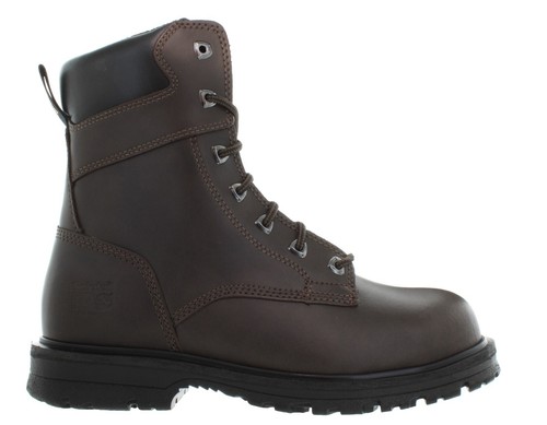 Timberland Pro® Men's MAGNUS 8" STEEL SAFETY TOE Brown Work Boots Size 9 Wide - Picture 2 of 9