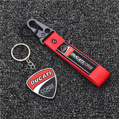 Key Chain Ring For Ducati Corse 796 795 821 Monster 696 400 Diavel Multistrada