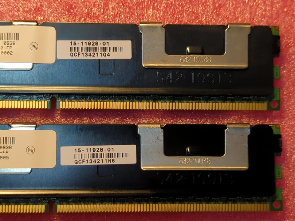 2x8GB 16GB Kit Micron DDR3 4Rx4 PC3-8500R Server Memory DIMM MT72JSZS1G72PZ - Image 3 of 4