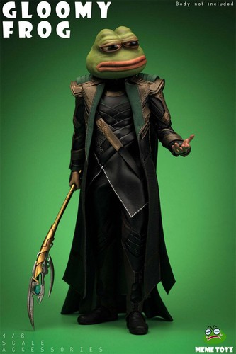 In-stock 1/6 Meme Toyz MTZ001 Gloomy Frog head sculpt - Picture 11 of 11