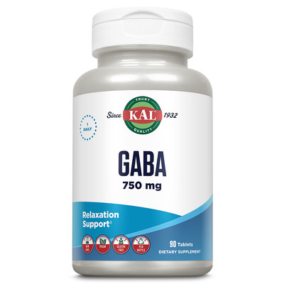 KAL GABA Supplement, GABA Supplements, Vegan, Non-GMO, Gluten Free, Lab
