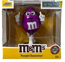 M&M's Metalfigs Purple Character 3" Die Cast Figure M&M Collectible NIB NEW