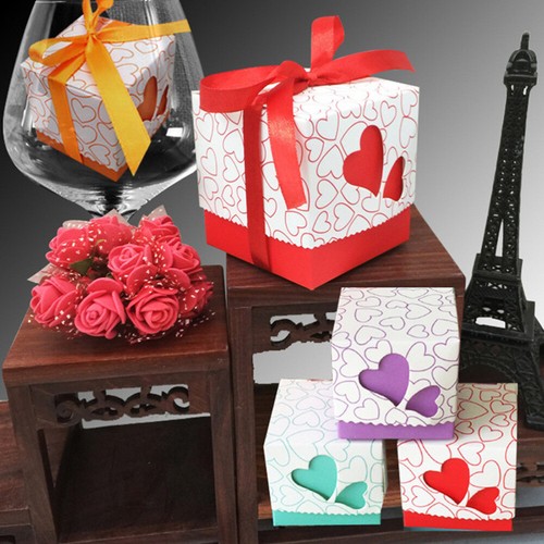 Herzen Box Candy Box Favors Papier Candy Box Schokolade Boxen Platz Candy Boxen - Bild 9 von 12