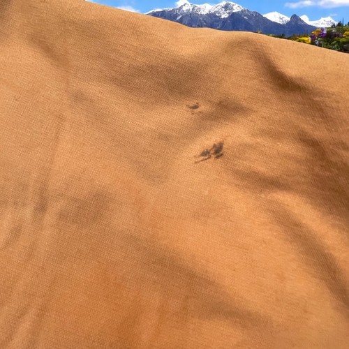 Abrigo de bombardero de montañismo Moosejaw para hombre talla XLT naranja óxido acolchado forrado cremallera - Imagen 20 de 20