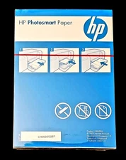 (1) Pack of 220 Sheets HP 5"x7" Vivid Photo Media Glossy Paper NEW / SEALED