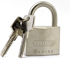 ABUS 75IB/50 All Weather Marine Grade Padlock - Brass and Stainless Steel