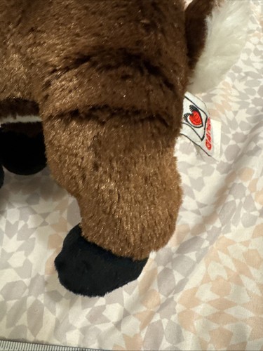 GANZ Webkinz REINDEER 9” Stuffed Animal Bean Plush Brown w/Antlers-No Code-GUC - Picture 11 of 23