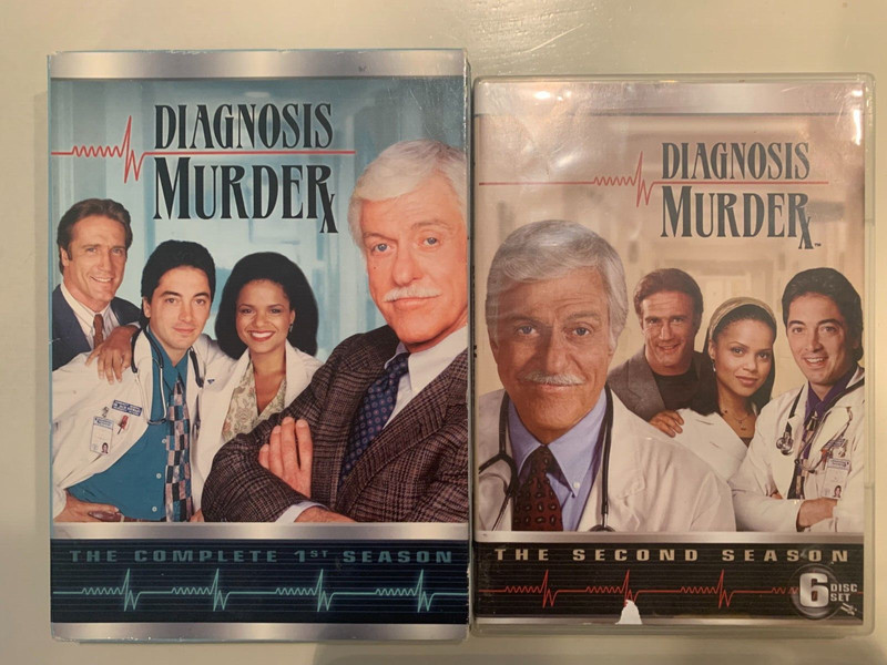 Diagnosis Murder Season 1 2 DVD Set Lot Dick Van Dyke Scott Baio TV classic