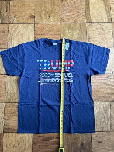 Trump 2020 The Sequel Presidential Political X-large Navy Blue Tee T Shirt New - Picture 3 of 5