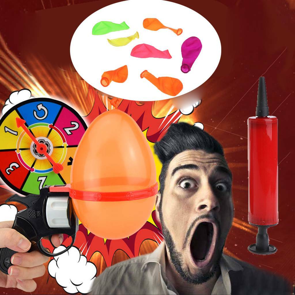 Balloon Gun Game Russian Lucky Roulette Pistol Adult Tricky Funny Party Toy Hot