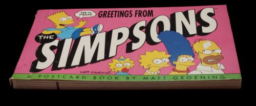 Hey Man! Greetings From The Simpsons A Postcard Book by Matt Groening 1990 - Picture 2 of 7