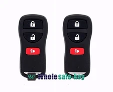 2X 3 Button Keyless Entry Remote Key Fob Transmitter Alarm Clickers(Fits:nissan)