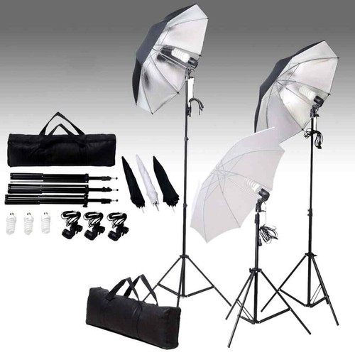 Kit Per Studio Fotografico Con Set Di Luci E Fondale - Foto 2 di 6