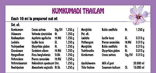 Nagarjuna Kumkumadi Thailam Facial Oil 25ml, Natural Unisex , Free Shipping - Picture 3 of 4