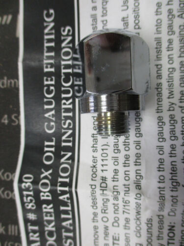 1971 HARLEY SHOVELHEAD / iron head sporster OIL GAUGE fitting MOUNTS ROCKER BOX - Picture 4 of 10