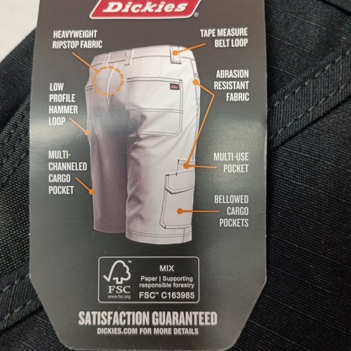 Genuine Dickies Ultimate Ripstop Cargo Shorts Men’s Size 40 Black Relaxed Fit - Bild 3 von 5