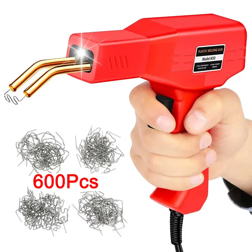 Saldatore Di Plastica Aggiornato 220W / 50W Kit Di Saldatura Di Plastica 2 in 1 - Foto 10 di 11