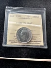 1951 High Relief  ICCS Graded Canadian, ¢25 Cent, **MS-62** Cert# XYH 157