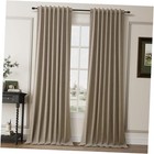  Linen Blackout Curtains for Bedroom 84 52"W x 84"L (Pack of 2) Matcha Brown