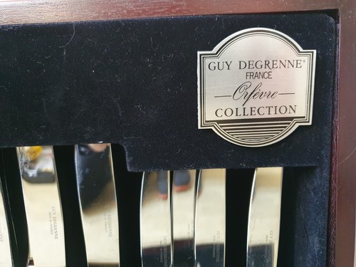 GUY DEGRENNE COQUILE Francia Acero Inoxidable 60 Piezas Cantimplora de Cubiertos - Imagen 3 de 4