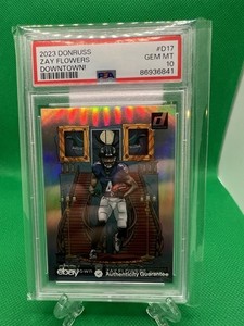 2023 Donruss Zay Flowers Downtown! Gem MT 10 PSA Graded Card - Ravens RC