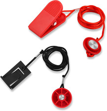 Universal Treadmill Magnetic Lock, round Safety Key Replacement with Magnetic Sw