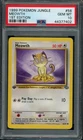 Pokemon Jungle Meowth 1st Edition #56 PSA 10