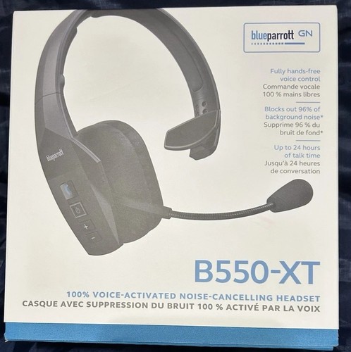 New BlueParrott B550-XT Voice-Controlled Bluetooth Headset - Black (BLB550XTHDS) - Picture 1 of 4