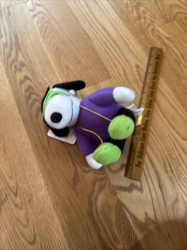 Vintage Whitman’s Halloween Peanuts Snoopy Frankenstein Plush Toy 6" with tag - Picture 8 of 10