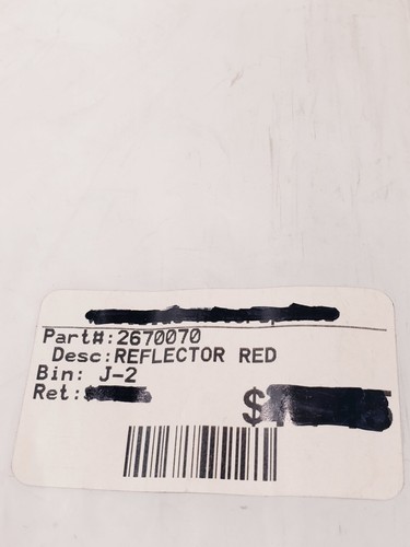OEM POLARIS 2 RED REFLECTORS #2670070 SEE FITMENT CHART - Picture 2 of 2